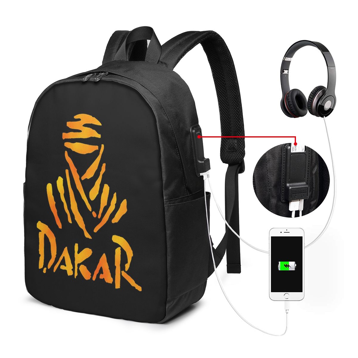 Women Bags For Laptop - Dakar Rally Motorcycle Backpack Travel Notebook