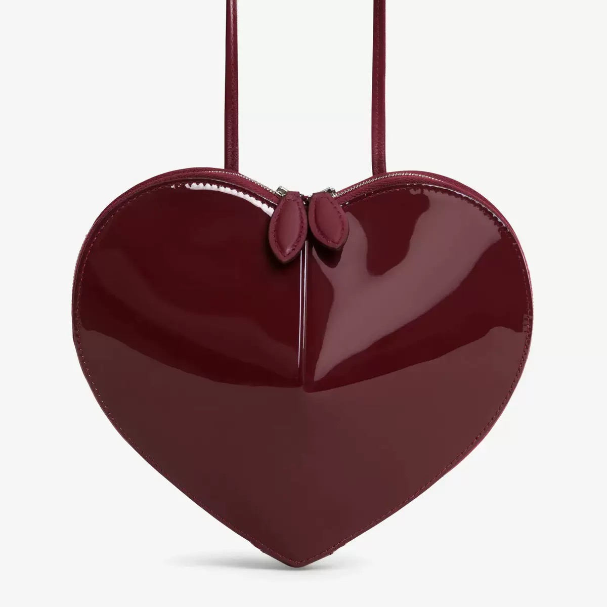 Hot sell Wine Red Patent Leath - đánh giá và giá Mini Purse Chain