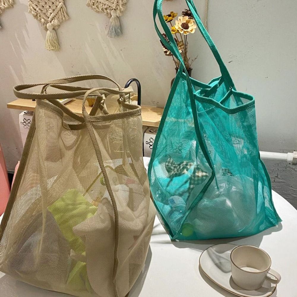 Mesh Beach Bag Lightweight, Br - đánh giá và giá Women Bags Dkny