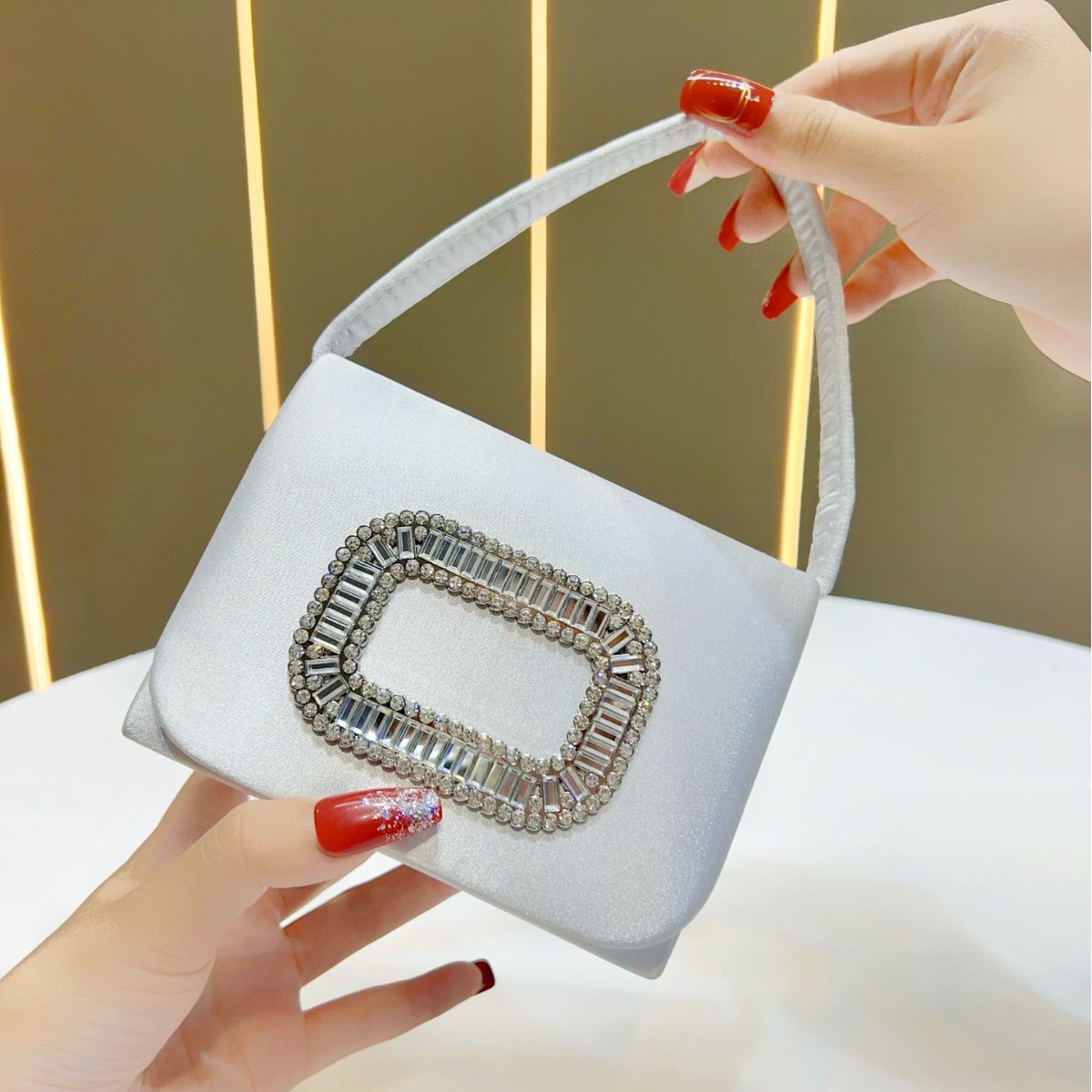 Luxury Mini Square Handbag Wom - đánh giá và giá Mini Purse Chain