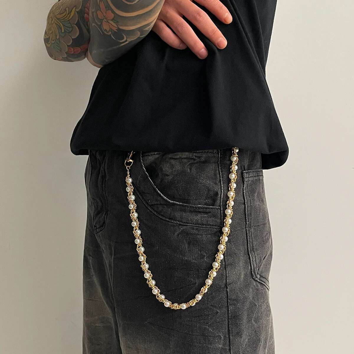 Ingemark Punk Imitation Pearl  - đánh giá và giá Women Bags Jeans