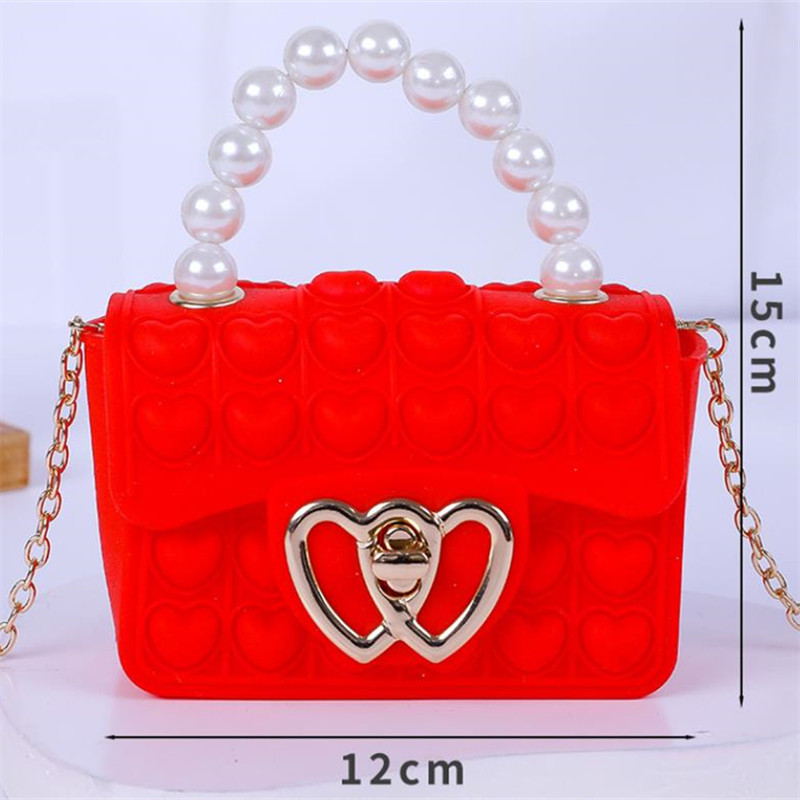 Silicone Love Bubble Jelly Bag - đánh giá và giá Mini Purse Chain