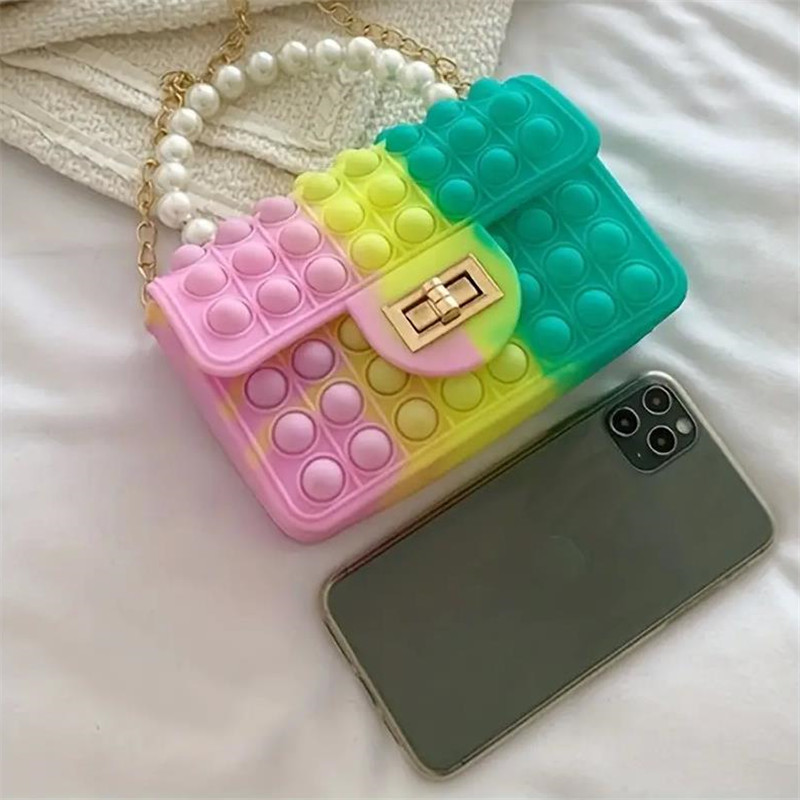 Silicone Love Bubble Jelly Bag - đánh giá và giá Mini Purse Chain