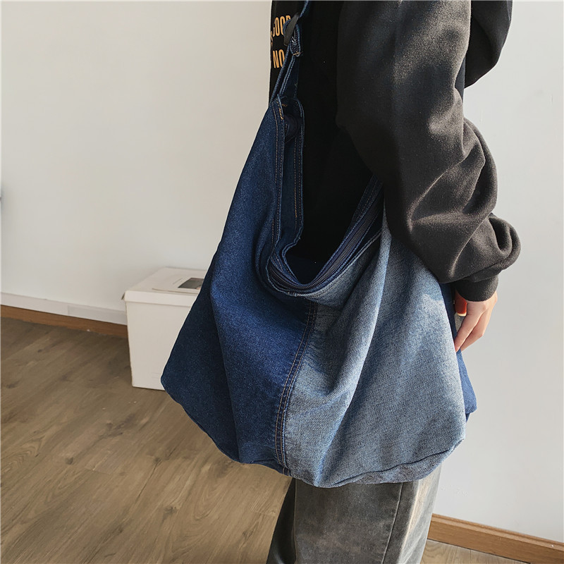 Casual Patchwork Denim Tote Ba - đánh giá và giá Women Bags Jeans