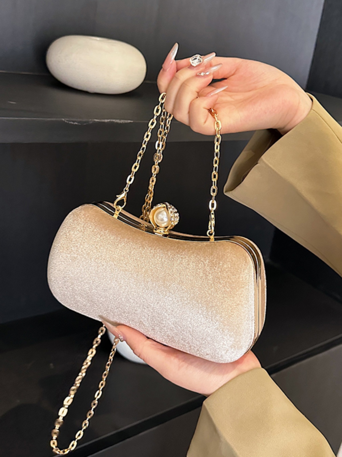 High-end Banquet Clutch Bag Fo - đánh giá và giá Mini Purse Chain