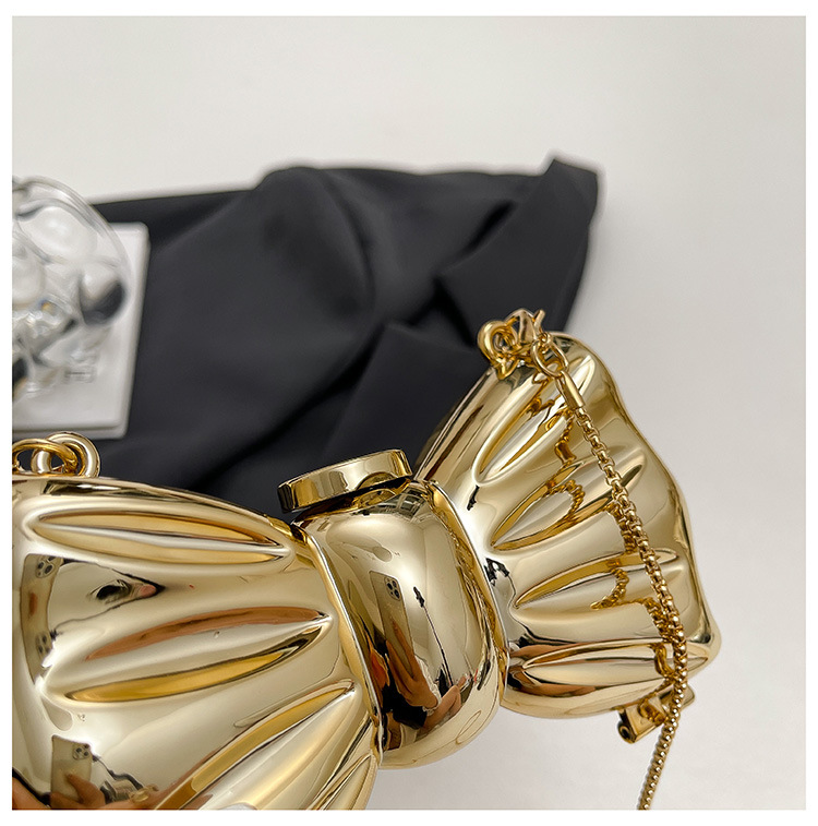 Glossy Gold Metal Bow Shaped M - đánh giá và giá Mini Purse Chain