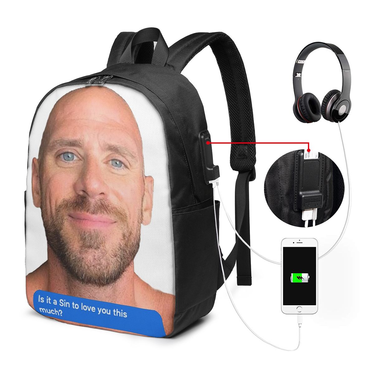 Johnny Sins Flirty Text Bubble - đánh giá và giá Women Bags For Laptop