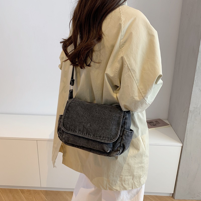 Vintage Denim Flap Messenger B - đánh giá và giá Women Bags Jeans