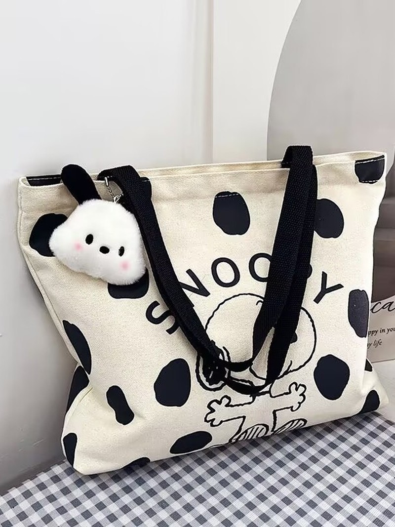Cartoon Snoopy Canvas Shoulder - đánh giá và giá Women Bags Dkny