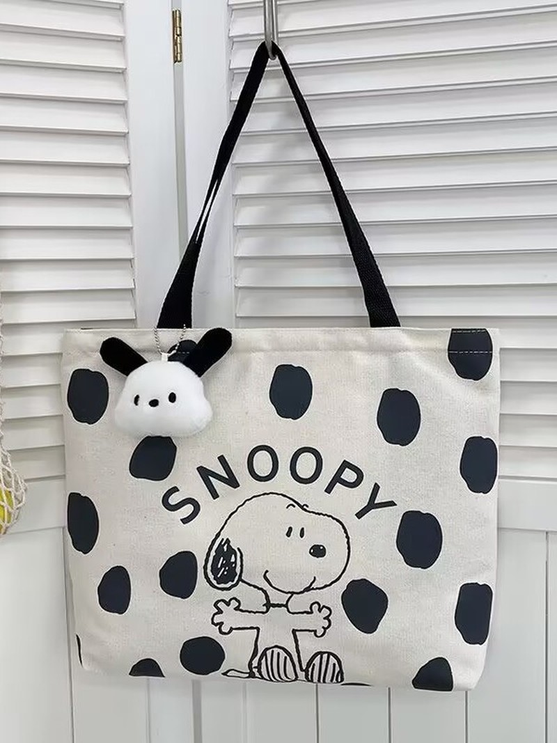 Cartoon Snoopy Canvas Shoulder - đánh giá và giá Women Bags Dkny