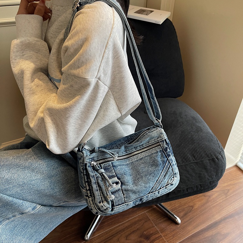 Women's Washed Denim Crossbody - đánh giá và giá Women Bags Jeans