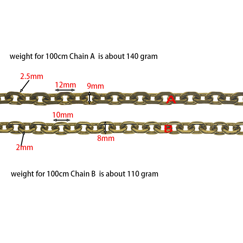 custom length  biker brass mad - đánh giá và giá Mini Purse Chain