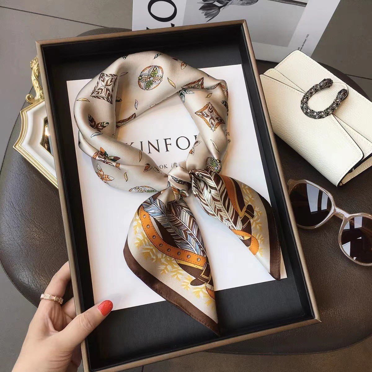 Luxury Fashion Print 70*70cm S - đánh giá và giá Women Bags Online