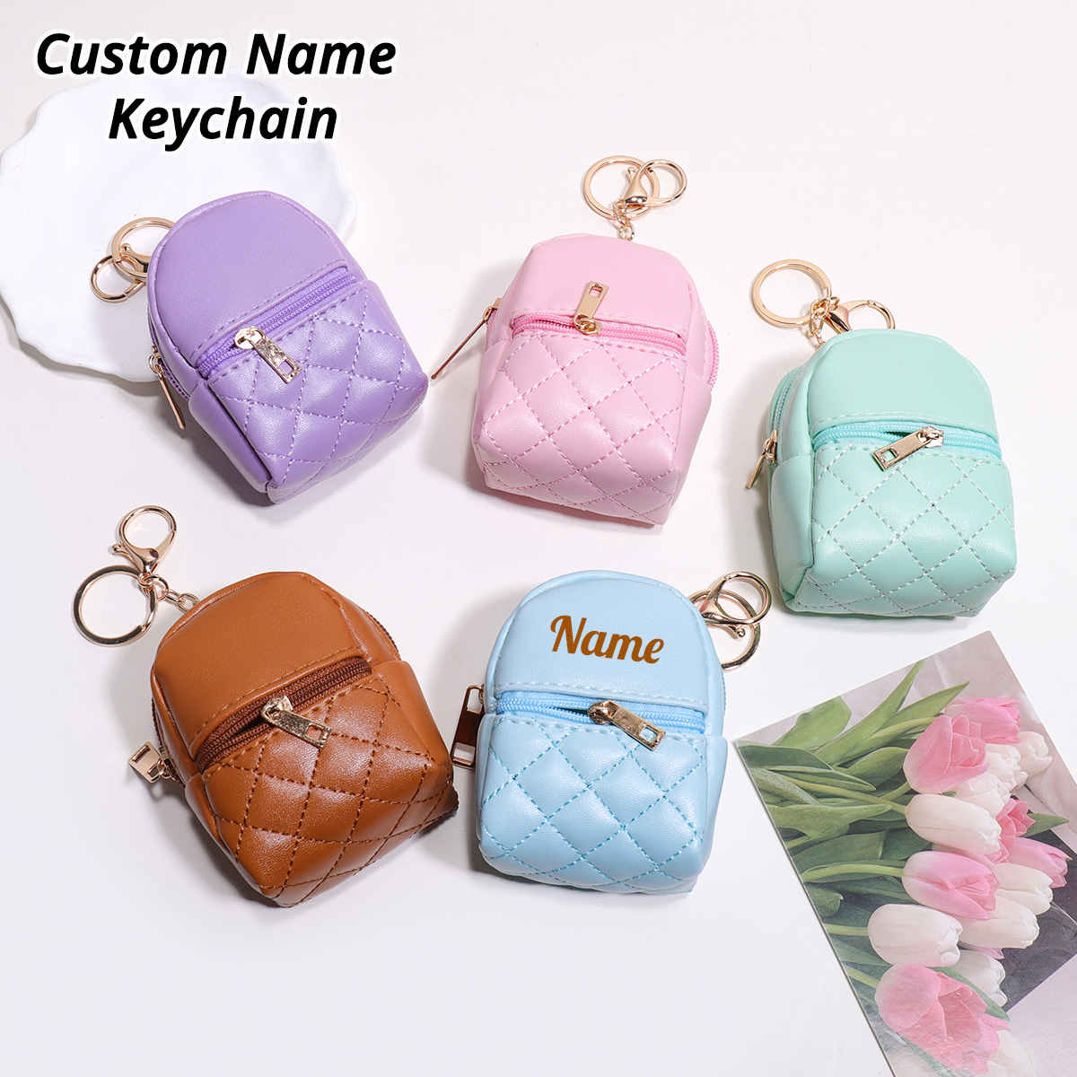 Mini Custom Name Keychain Coin - đánh giá và giá Mini Purse Chain