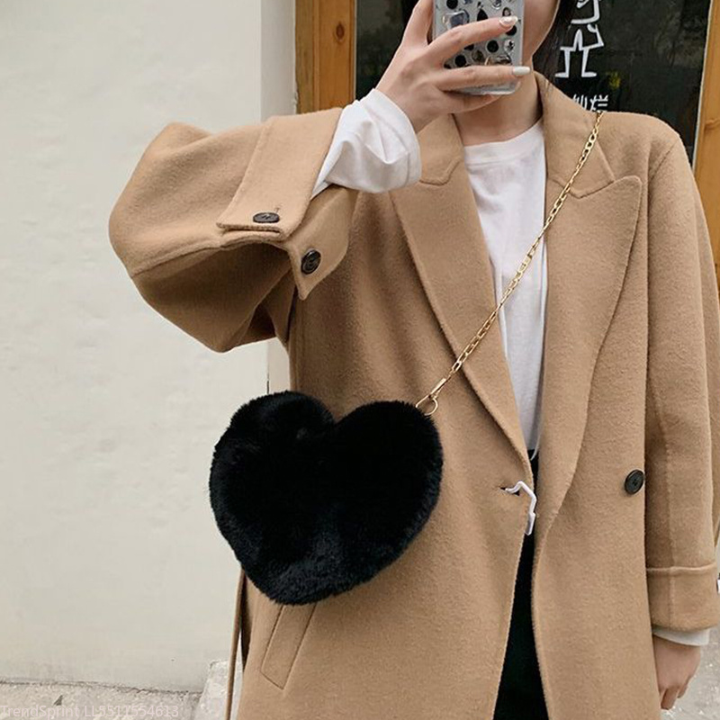 Fashion Women Heart Shaped Fau - đánh giá và giá Mini Purse Chain
