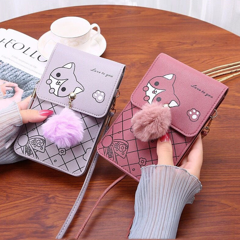 Cute Cartoon Pattern Touch-Scr - đánh giá và giá Women Bags Dkny