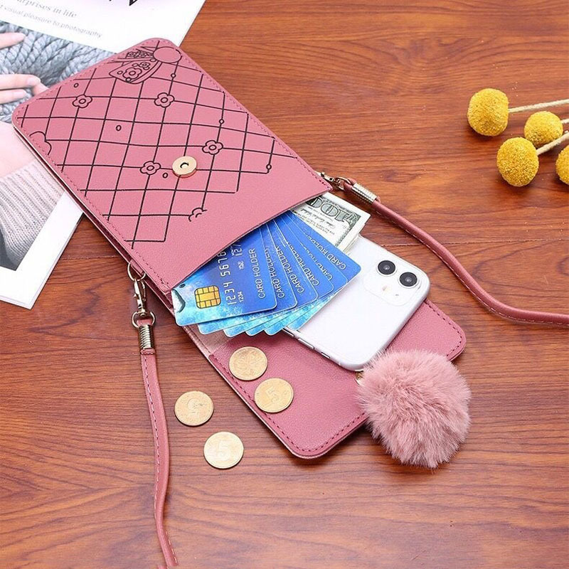 Cute Cartoon Pattern Touch-Scr - đánh giá và giá Women Bags Dkny