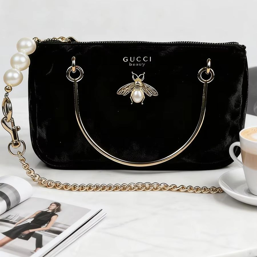 Gucci’s Bag Women Black Velvet - đánh giá và giá Women Bags Gucci