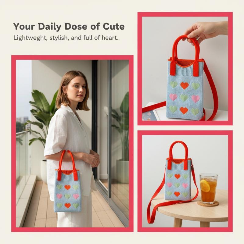 Fashion Knitted Mini Shoulder  - đánh giá và giá Women Bags Dkny