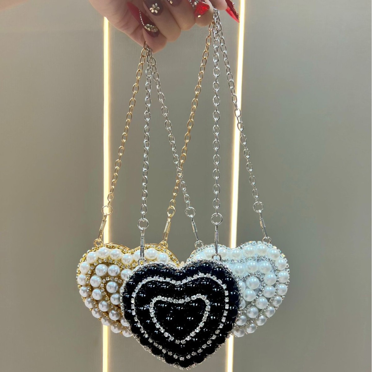 Luxury Rhinestone Crystal Clut - đánh giá và giá Mini Purse Chain